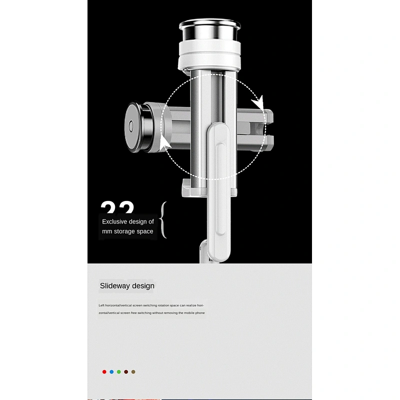 One-piece design separate bluetooth remote control 360-degree rotating mobile phone holder flexible selfie stick tripod