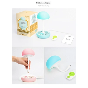 New national standard safety socket mushroom night light led strip lights remote control smart