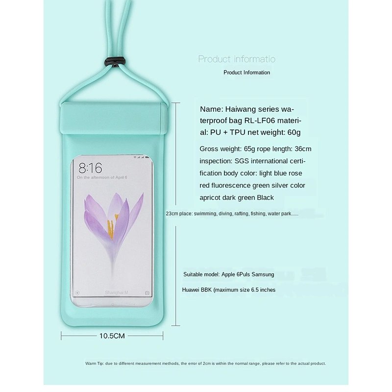Relatively strong waterproof effect bag mobile phone for swimming