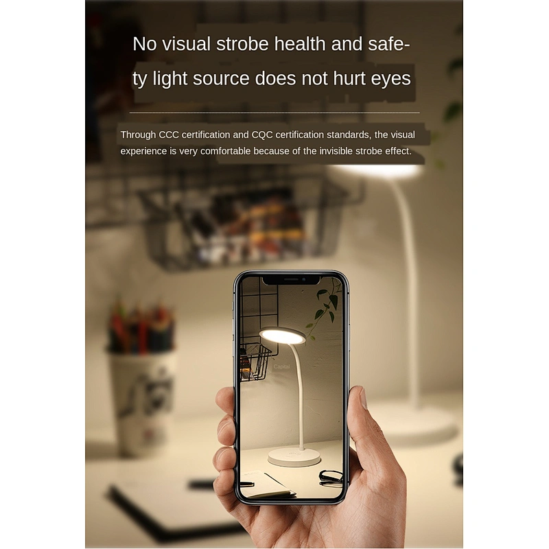 Simple design of lamp holder manufacture led desk lamp light with wireless charging