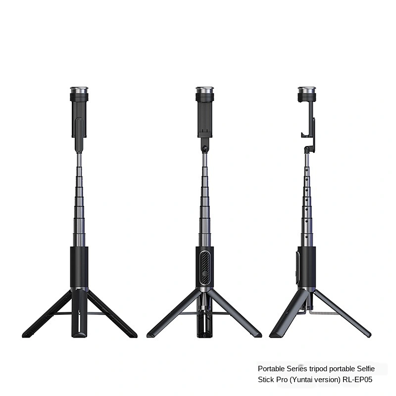 One-piece design high-quality rechargeable lithium batterie bluetooth flexible tripod selfie stick