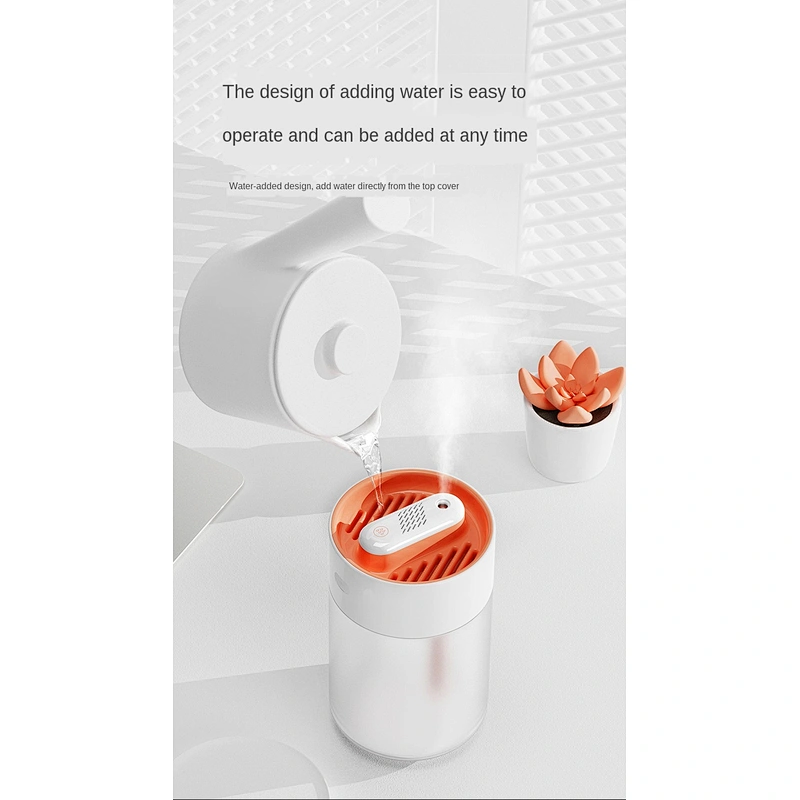 1L capacity water storage tank transparent water tank, creative water level buoyancy ball mini room diffuser air humidifier
