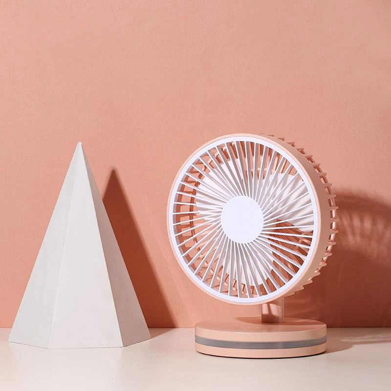 Ninety degree rotation adjustment silent air supply personal portable electric fan pink usb mini