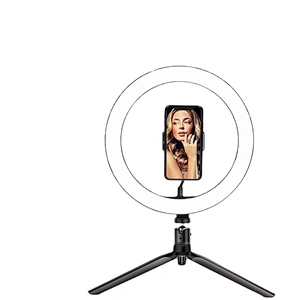 Mini 19cm 3000-6500K color temperature tripod led circle portable ring light led