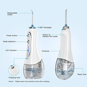 Amazon hot sell 5 mode all in 1 Personal Use Portable Rechargeable Cordless Oral Irrigator Dental Water Flosser