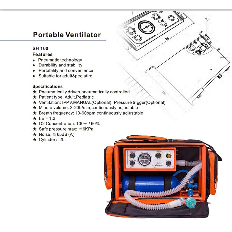 SH100 Portable Ventilator