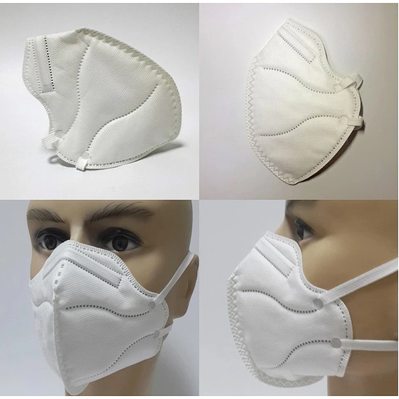 KN95 Fashion Foldable Anti Smog Disposable Air Pollution Dust Face Pocket Mask