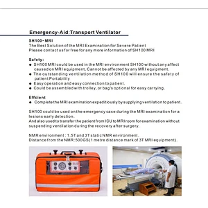 SH100- MRI Emergency-Aid:Transport Ventilator