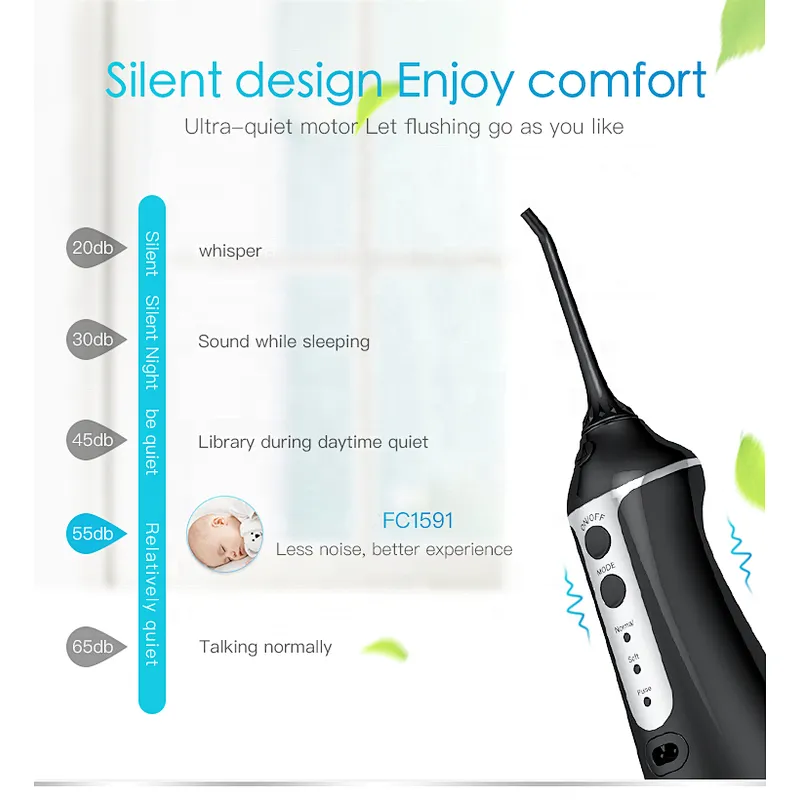 Amazon Hot Sell Personal Use Electric Portable Rechargeable High Quality  Oral Irrigator Dental Water Flosser