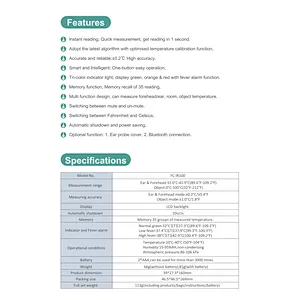 FC-IR100 Forehead  & Ear Infrared Thermometer