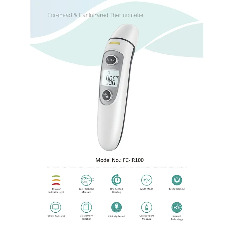 FC-IR100 Forehead  & Ear Infrared Thermometer