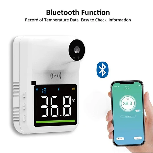 Wall mounted thermometer