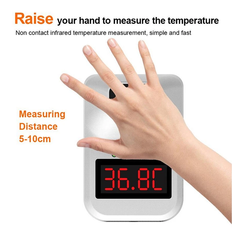 Wall mounted thermometer