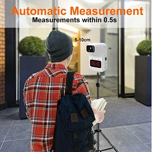 Wall mounted thermometer