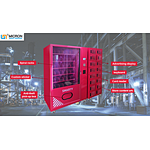 Spiral vending machine + Locker a  combo vending machine