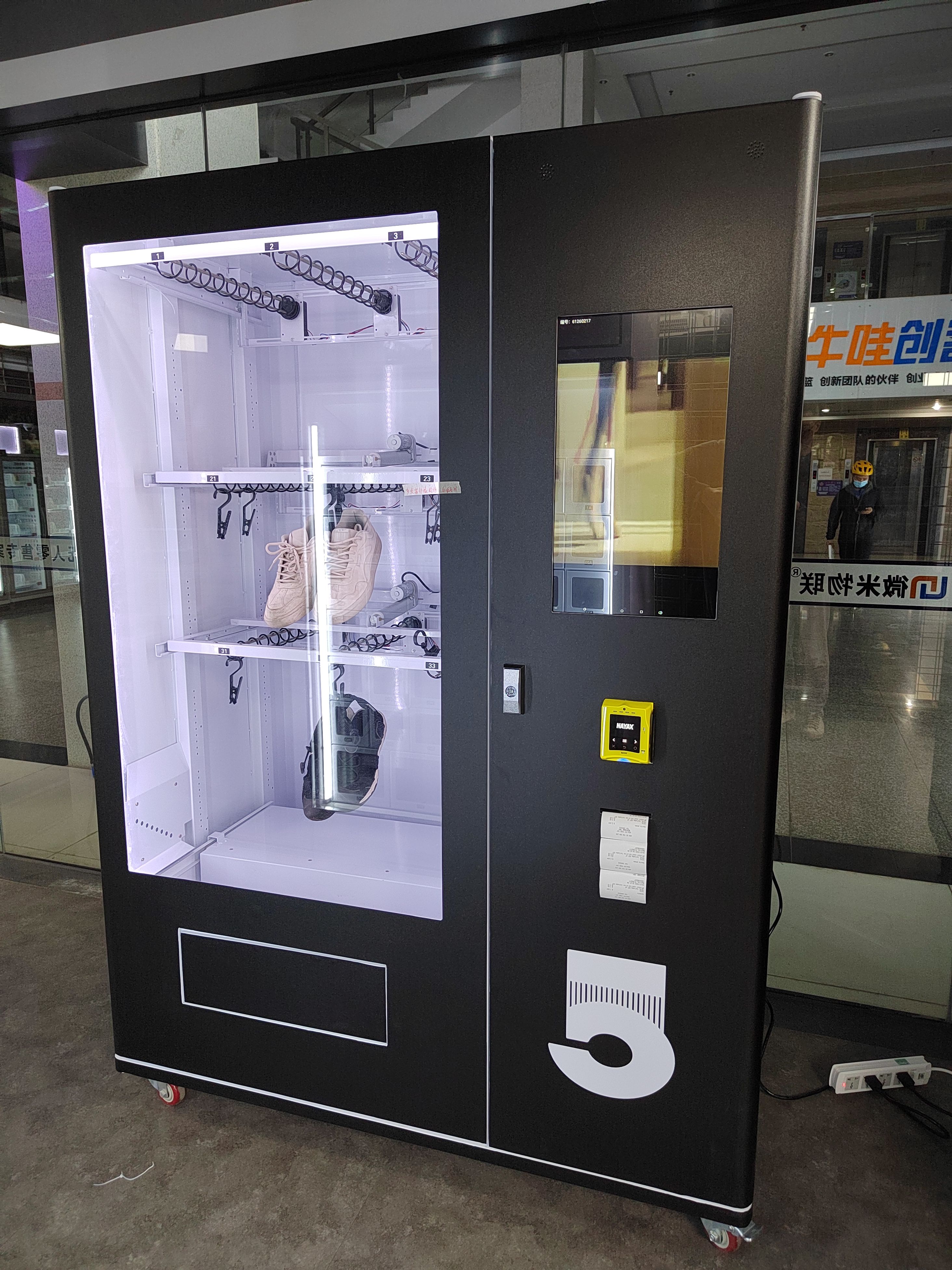 Distributeurs automatiques de chaussures intelligentes Micron personnalisés, nouveau design, à vendre dans le centre commercial