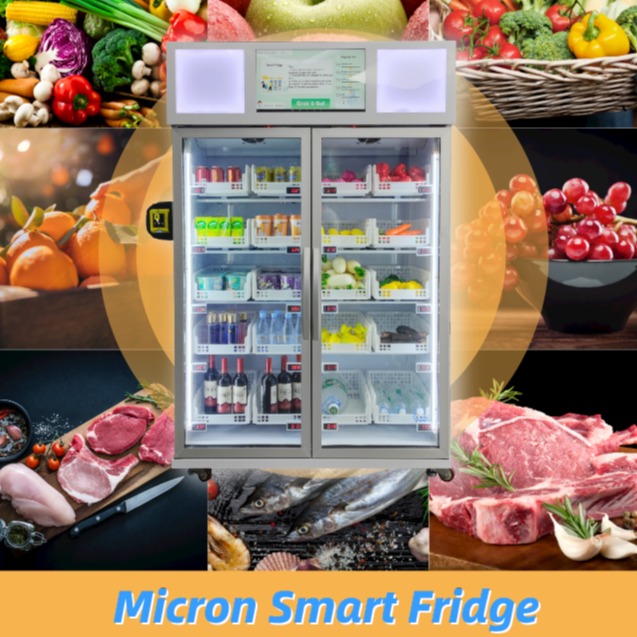 Máy bán hàng tự động làm lạnh thân thiện với môi trường R290 thực phẩm lành mạnh Tủ lạnh bán hàng tự động thông minh có đầu đọc thẻ