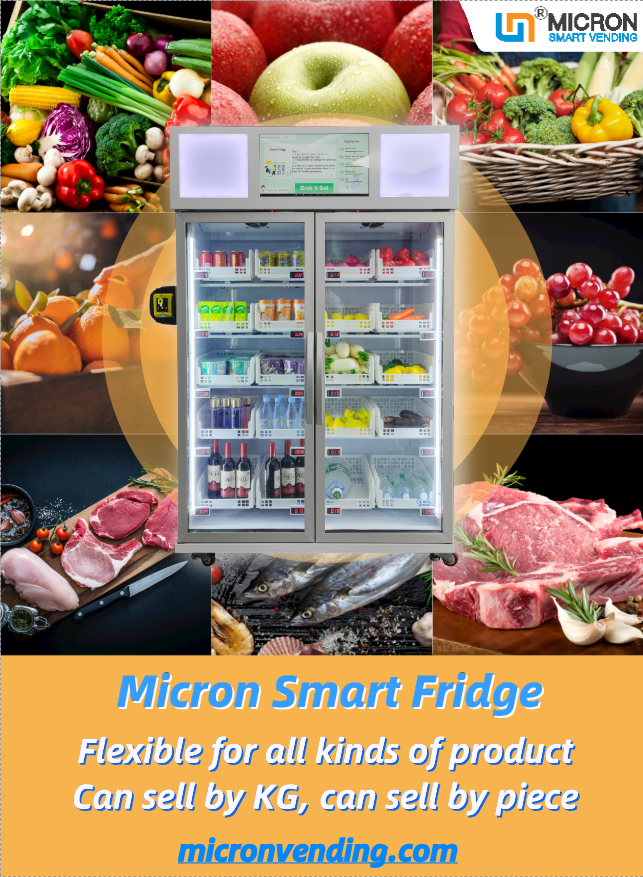 micron smart refrigerated vending machine for sale