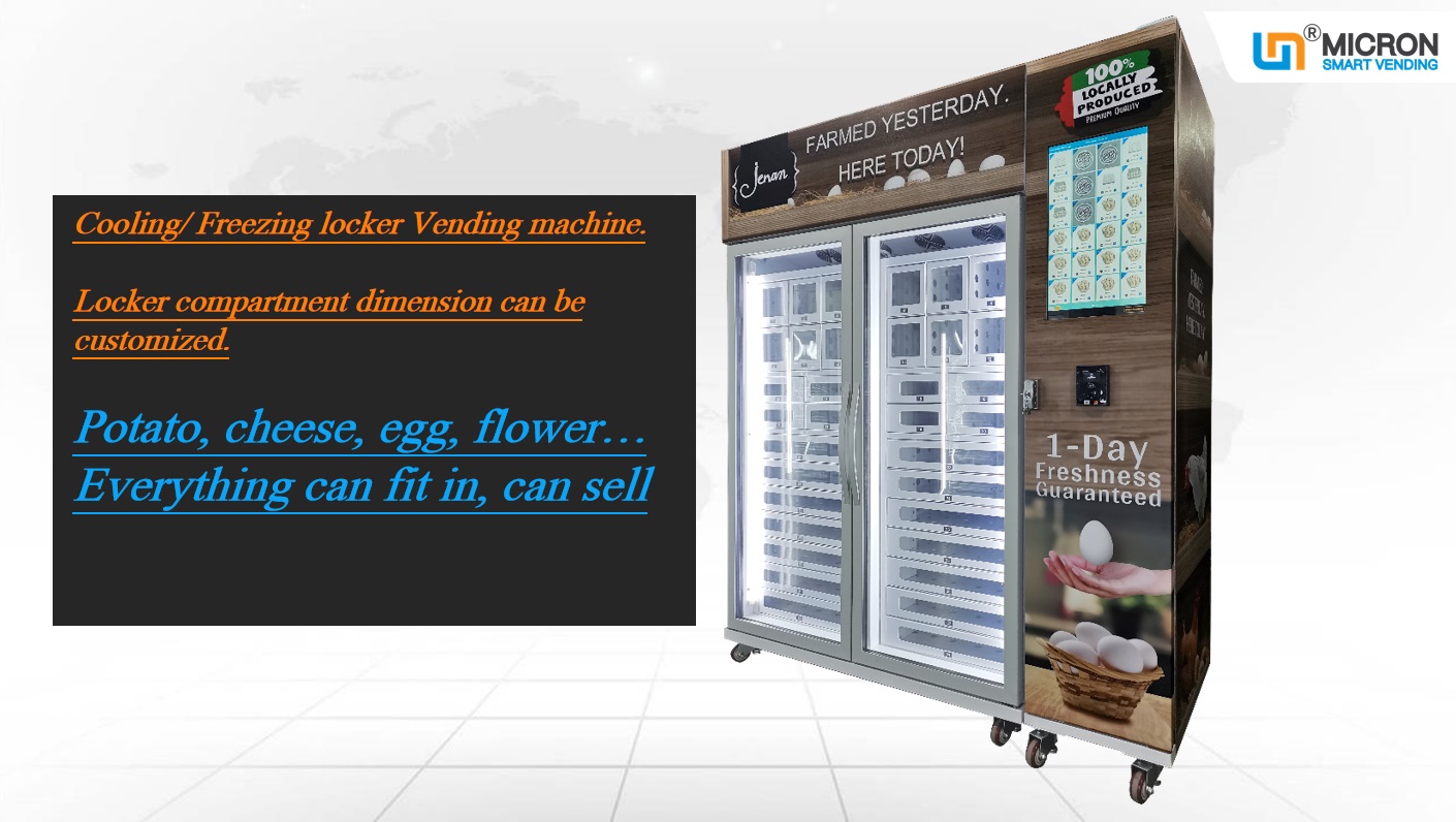 vending business freezing locker vending machine