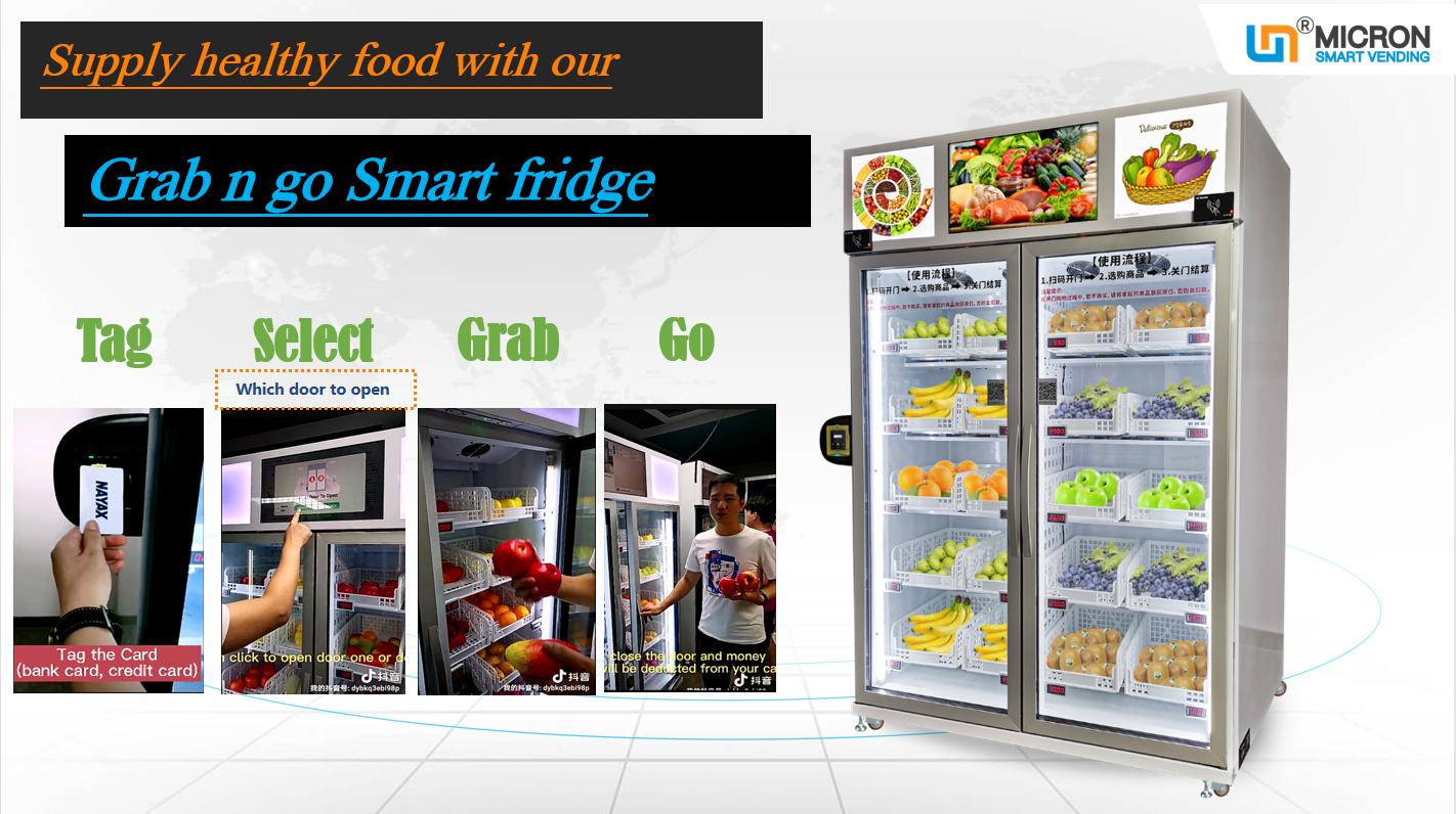 micron smart fridge vending machine for sale