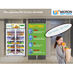 The best vending machine for hotel and Airbnb! Micron Smart fridge vending machine!
