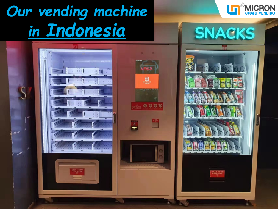 Big capacity vending machine with touch sreen sale snack and drink