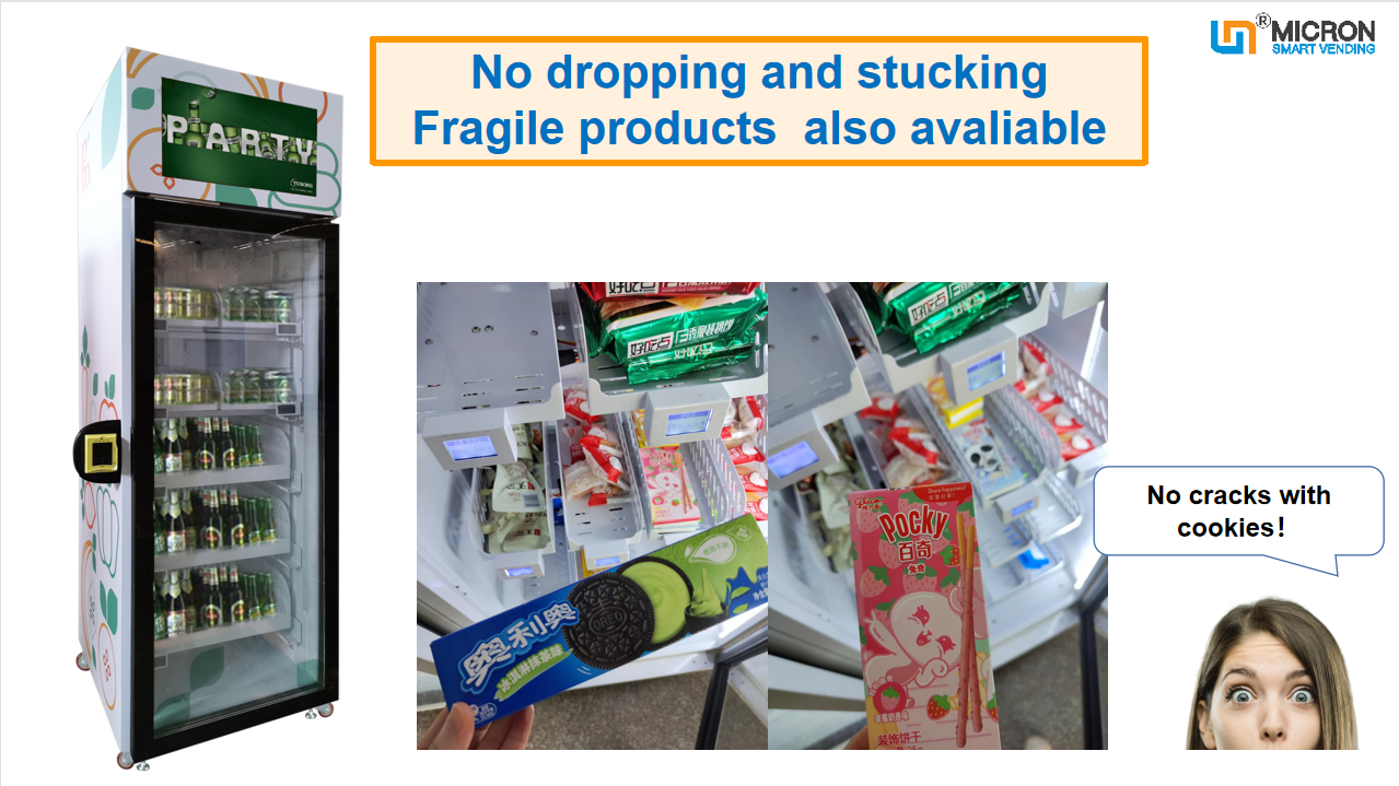 Gravity sense vending machine, smart fridge, drink vending machine, egg vending machine, fruit vending machine