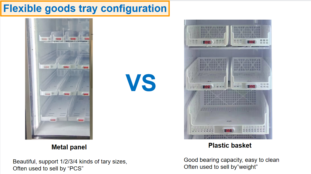 Gravity sense vending machine, smart fridge, drink vending machine, egg vending machine, fruit vending machine