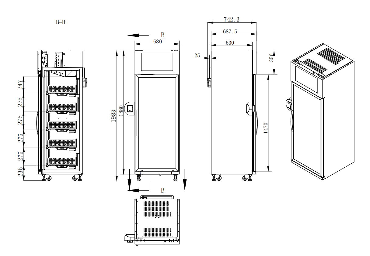 Gravity sense vending machine, smart fridge, drink vending machine, egg vending machine, fruit vending machine