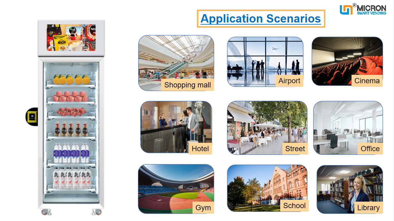 Gravity sense vending machine, smart fridge, drink vending machine, egg vending machine, fruit vending machine