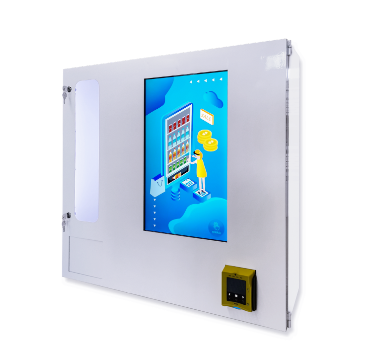 mini distributore automatico con touch screen per la verifica dell'età