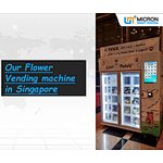 Blumenautomat mit Kühlschließfach in Singapur