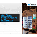 Flower vending machine cooling locker vending machine in Singapore
