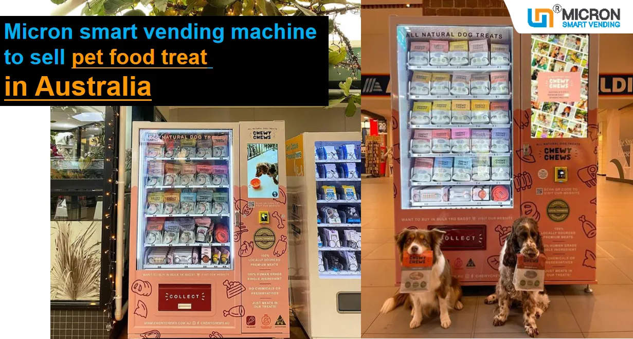 Our combo vending machine in Australia for pet food. snack drink vending machine with card reader, it has different good trays to sell many kinds of products in one machine, combo vending machine