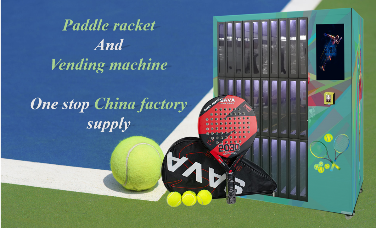 Sport Vending Machine For Padel Rackets Tennis Balls Rental Vending Machine For Stadium