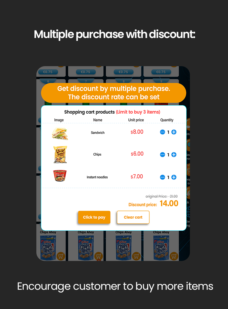 vending machine with discount