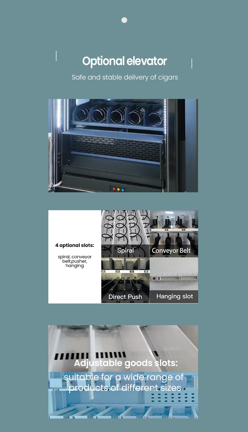 vending machine with optional elevator