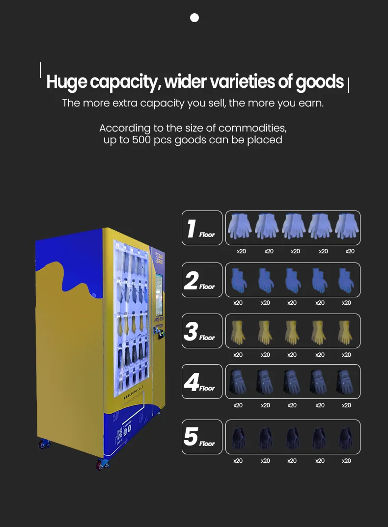 vending machine have huge capacity