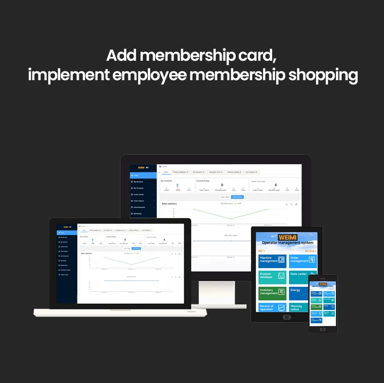 vending machine add membership card