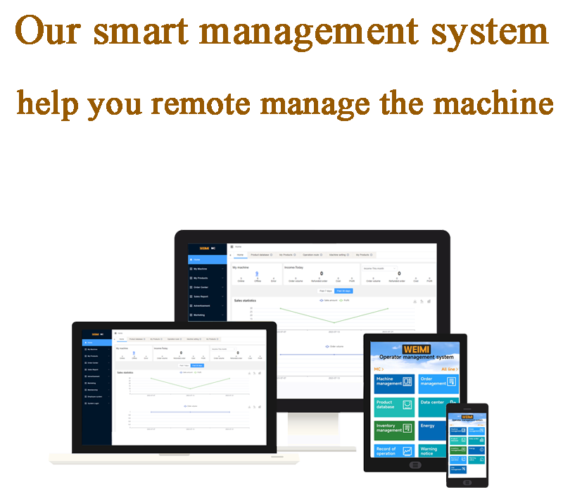 snack vending machine with smart management system