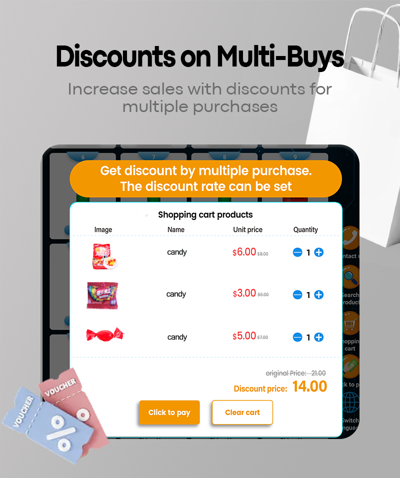 candy vending machine discounts on multi-buys