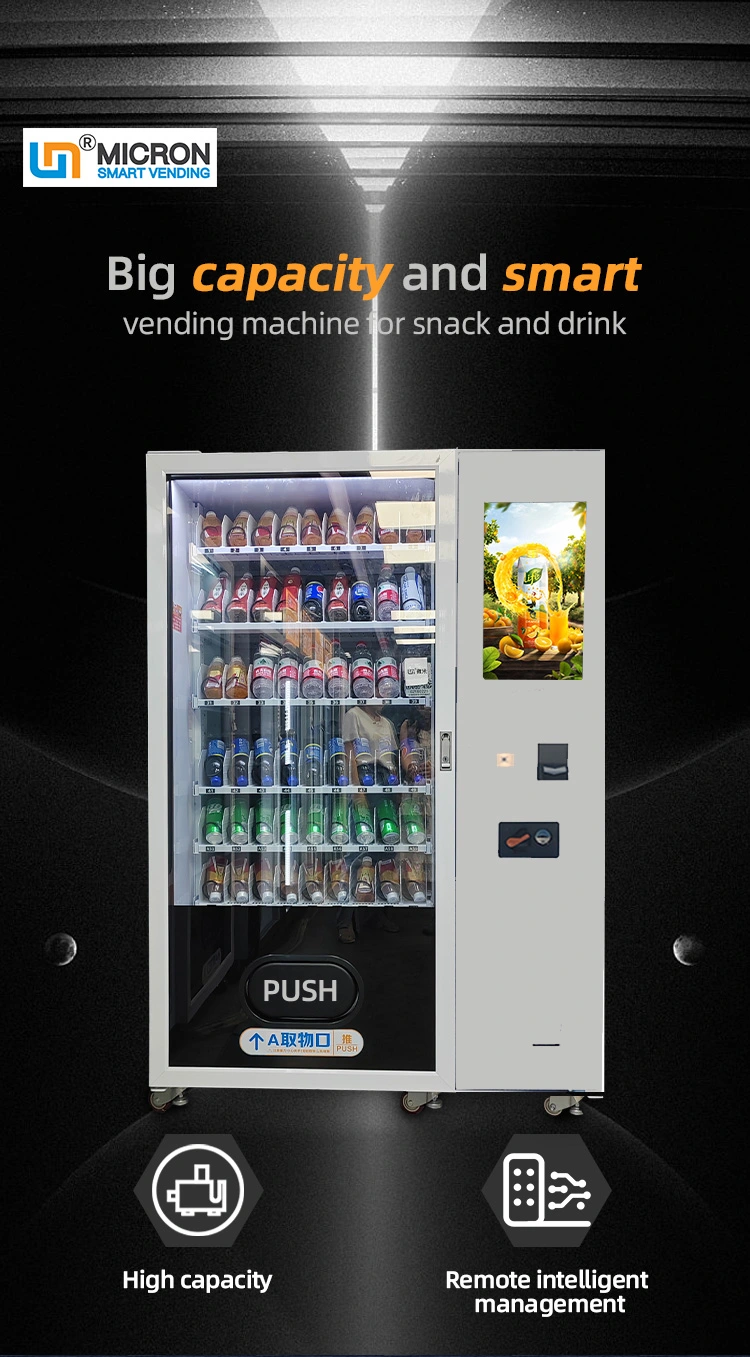micron smart snack drink vending machine can increase your 30% income