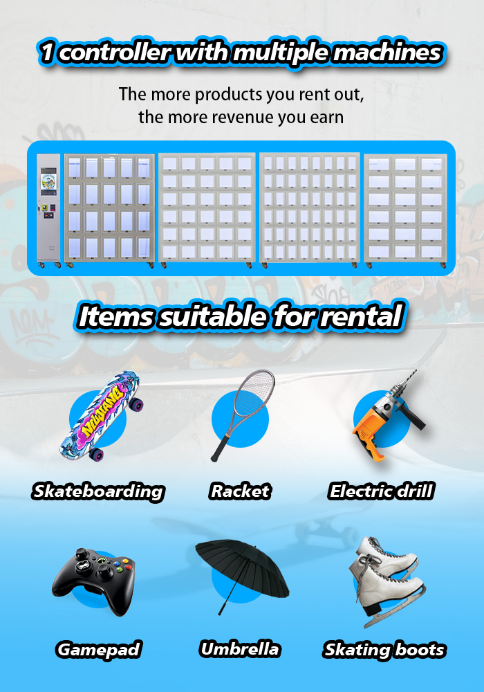 Smart Golf Club Rental Locker for Courses, Resorts, and Tourist Destinations