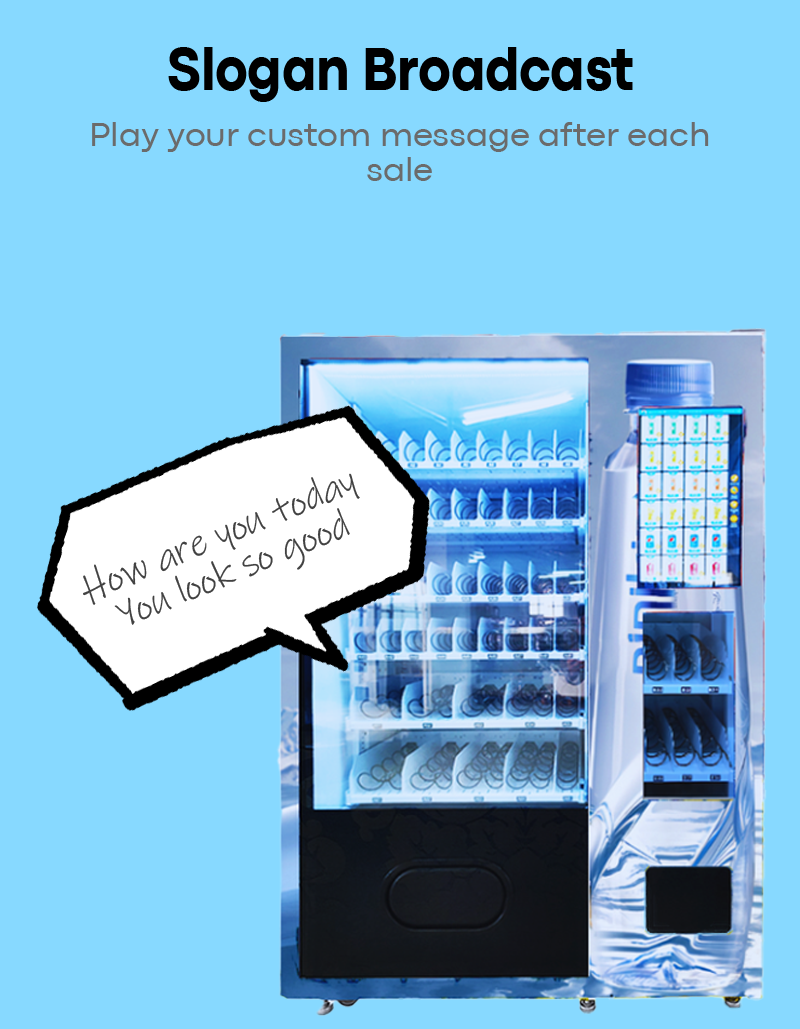 Mineral Water Vending Machine slogan broadcast