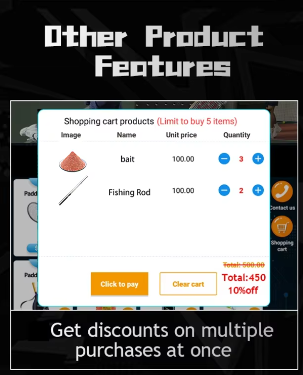 fishing gear vending machine purchase page