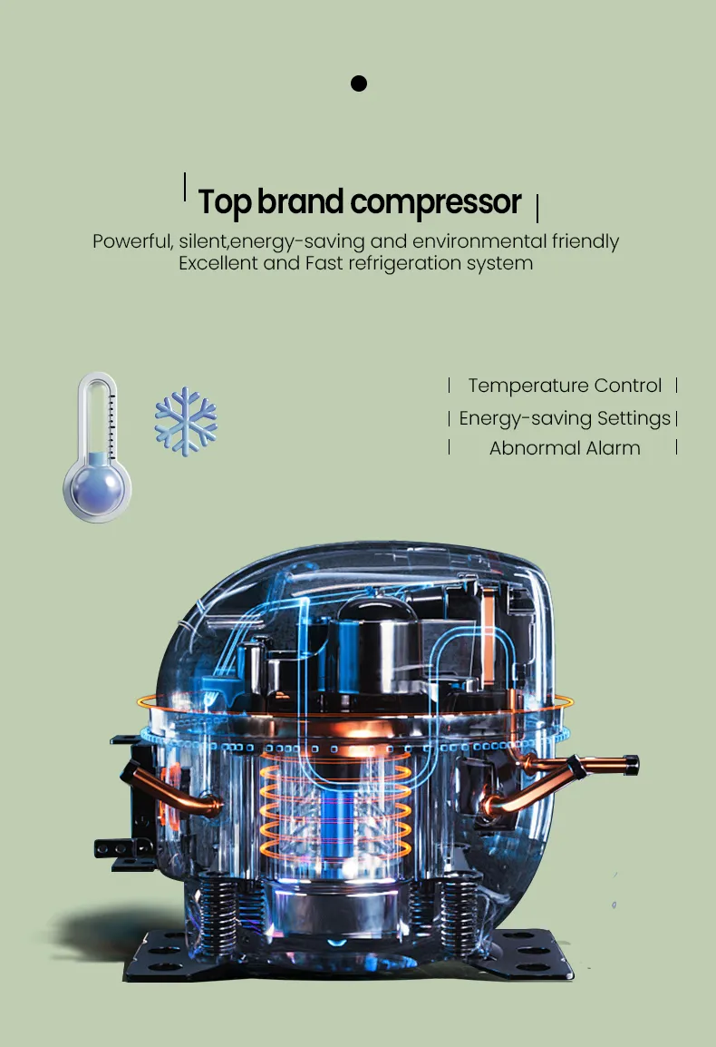 vending machine with top brand compressor