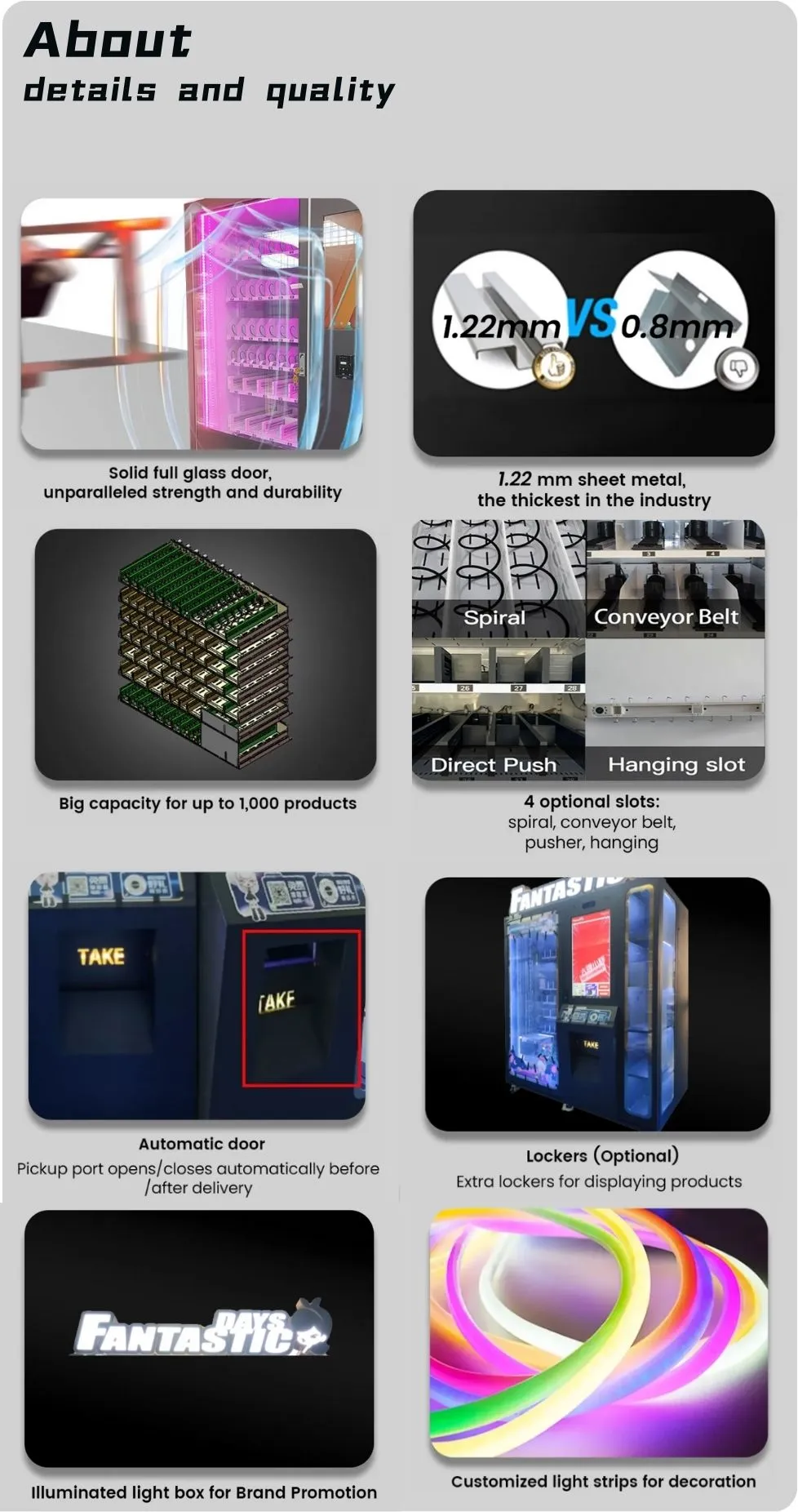 Pokemon Automated Retail Vending Machine's advantages in quality and functionality