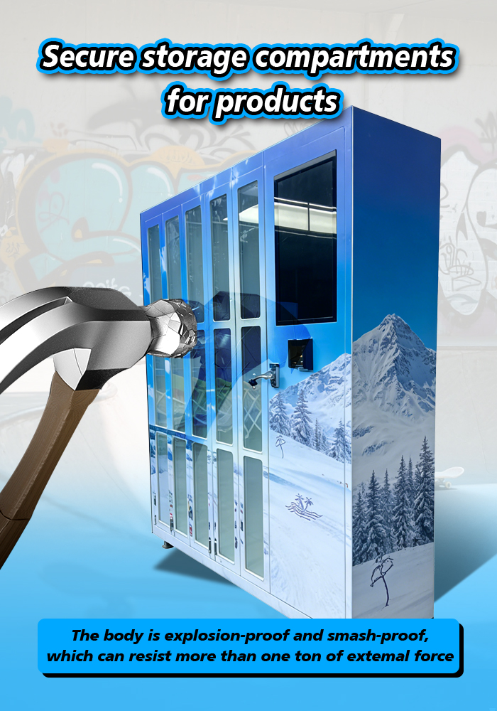 It's secure storage compartments for products.