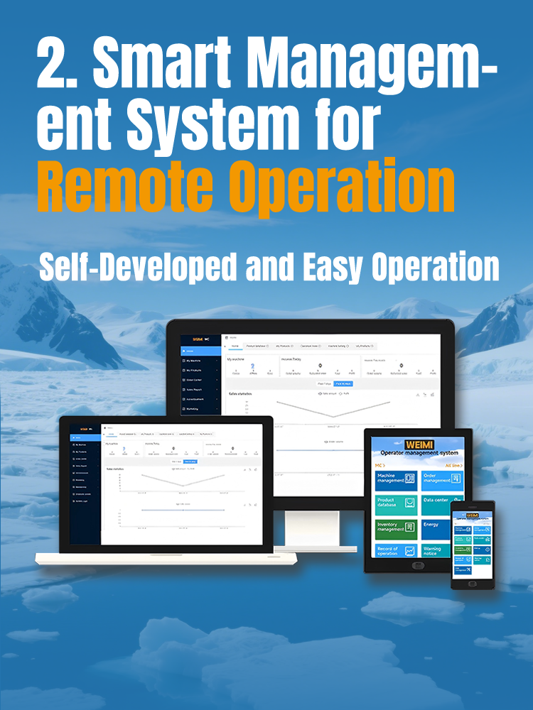 ice cream vending machine smart managem-ent system for remote
