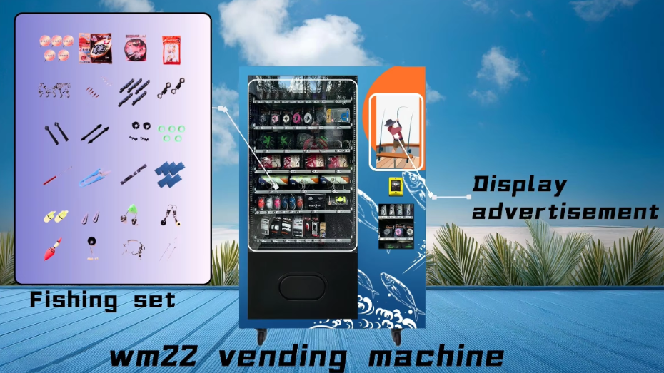 fishing gear vending machine can sell fishing set
